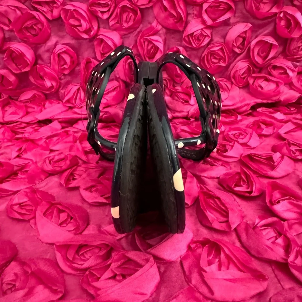 Tory Burch Miller Sandals Patent Leather Navy Classic